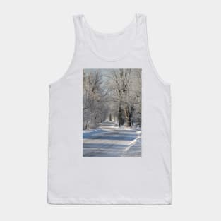 Country Road in Winter Tank Top